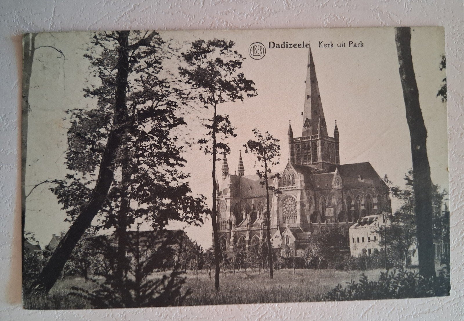 vintage Postkaart Kerk van Dadizele, Enlèvement ou Envoi