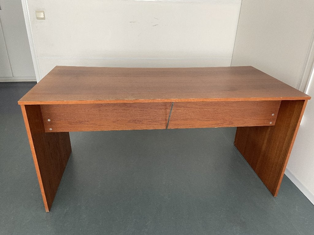 bureau en bois avec deux tiroirs, 160 cm, Autres types, Enlèvement, 75 cm