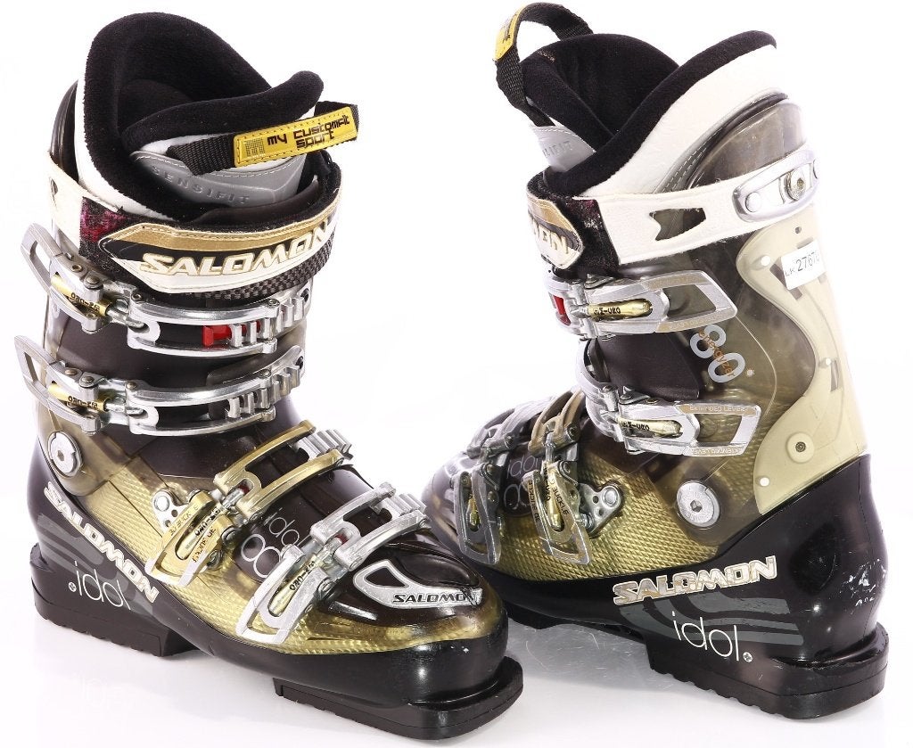 38 ; 38.5 Chaussures de ski EU pour femmes SALOMON IDOL 80, Carving, Salomon, Utilisé, Chaussures