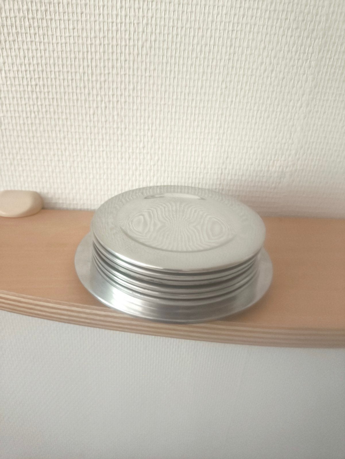 Service apéritif vintage en métal – 7 pièces, Maison & Meubles, Enlèvement ou Envoi, Métal