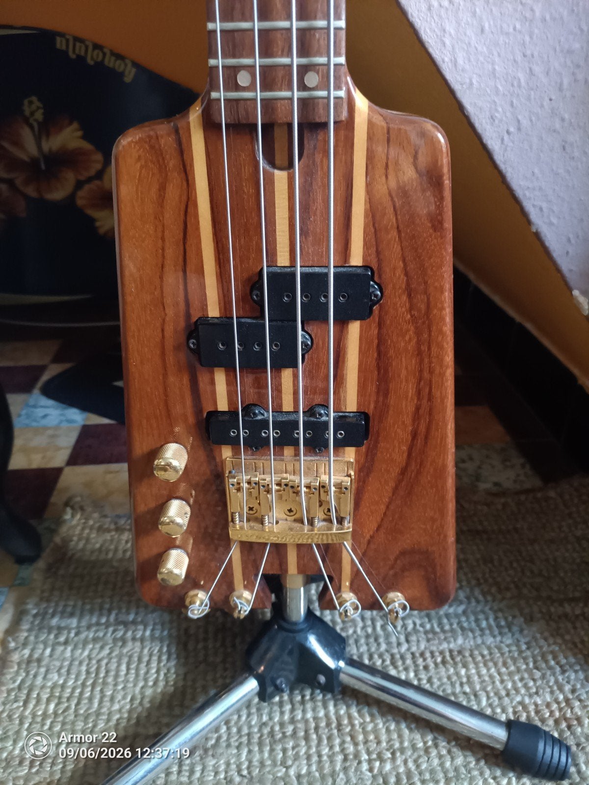 Warwick Noby Meidel 1983 headless lefty, Ophalen, Zo goed als nieuw, Elektrisch