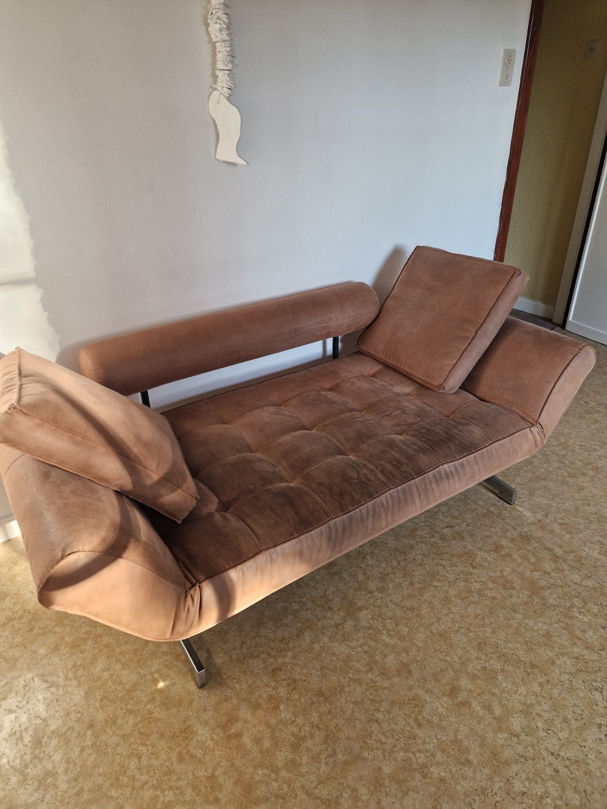 zetel slaapbank, Huis en Inrichting, Ophalen, Modern design, Gebruikt, Minder dan 75 cm