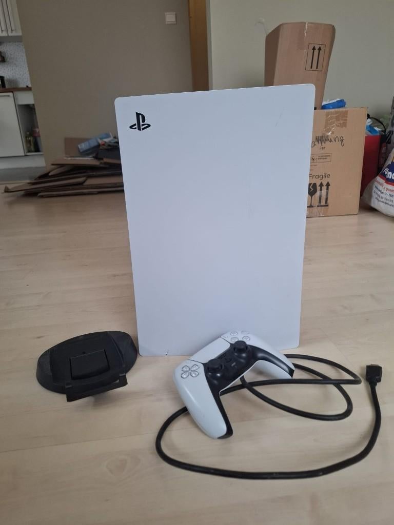 PS5 witte, Games en Spelcomputers, Spelcomputers | Sony PlayStation 5, Ophalen of Verzenden, Zo goed als nieuw, Playstation 5