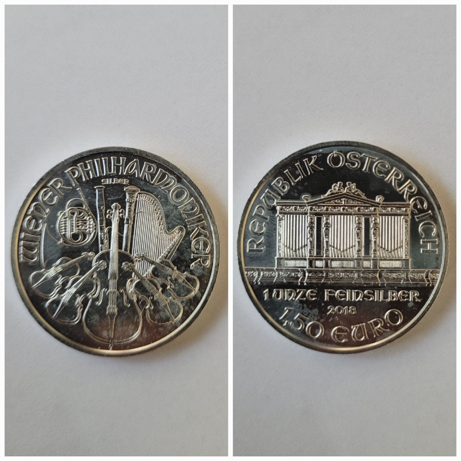 Wiener Philharmoniker 2018 - 1 Oz./.999, Postzegels en Munten, Ophalen of Verzenden, Zilver