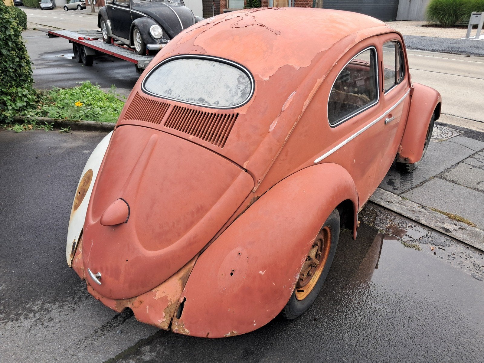 Vw kever ovaal, Bedrijf, Te koop, Rood