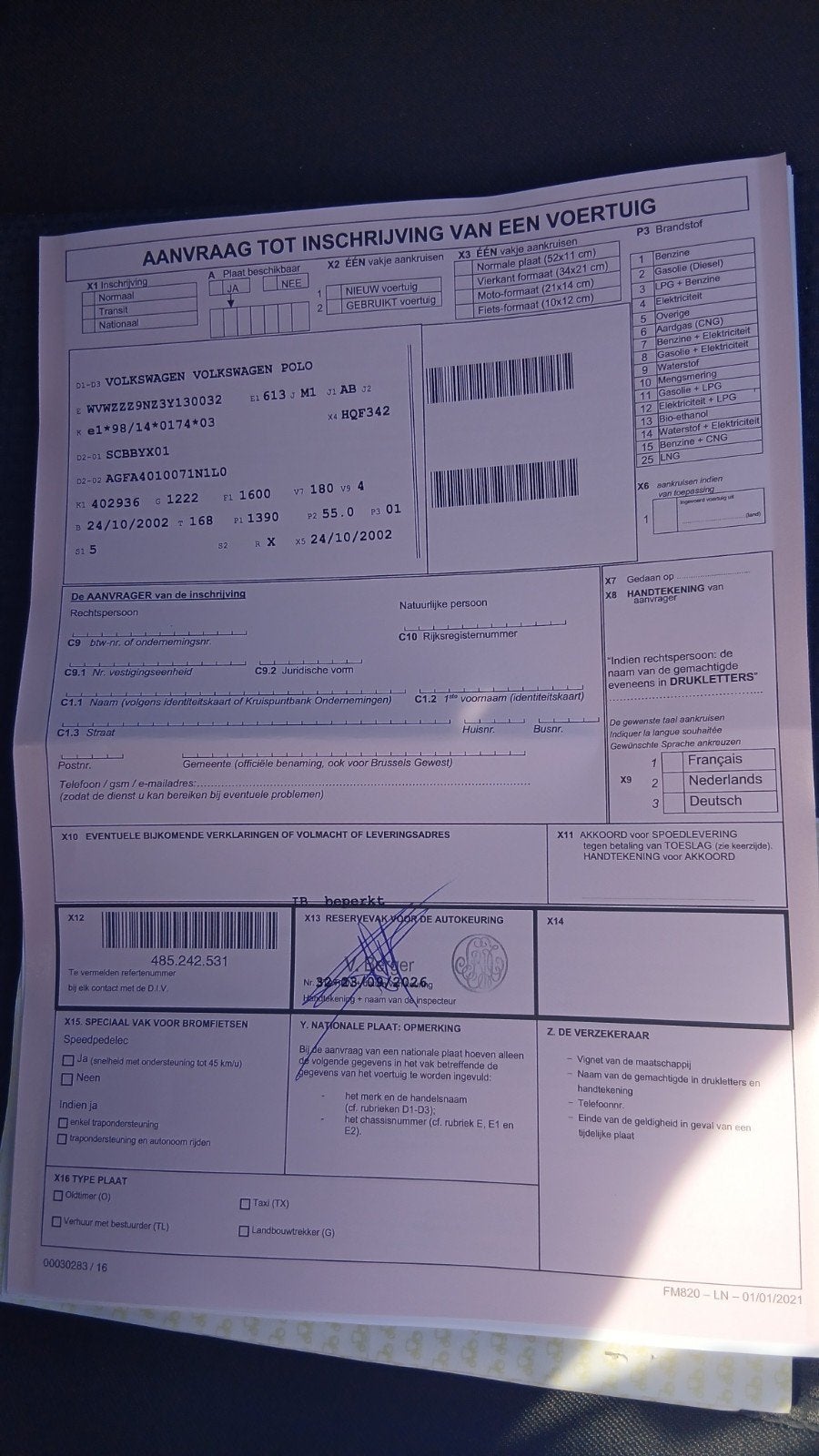 controle technique de vente directe pas attend. pas de rend, Diversen, Ophalen of Verzenden