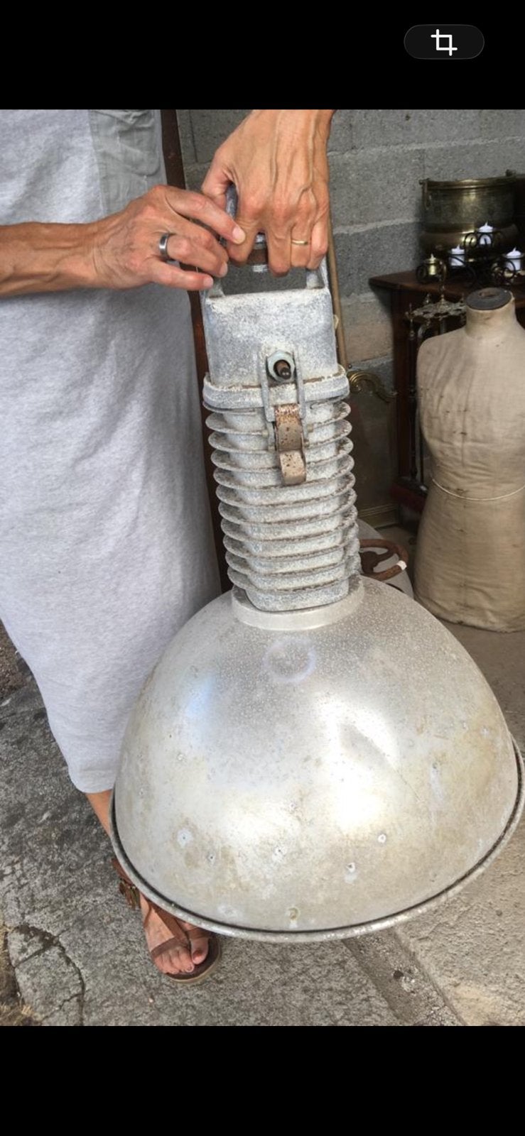 Lampes industrielles vintage, Maison & Meubles, Autres culots, Vintage, Enlèvement, Utilisé