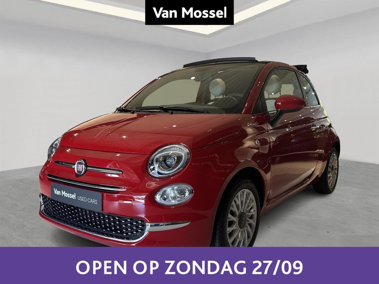 Fiat 500C 1.0 Hybrid 70 Dolcevita, Auto's, Voorwielaandrijving, 4 zetels, Stof, Gebruikt