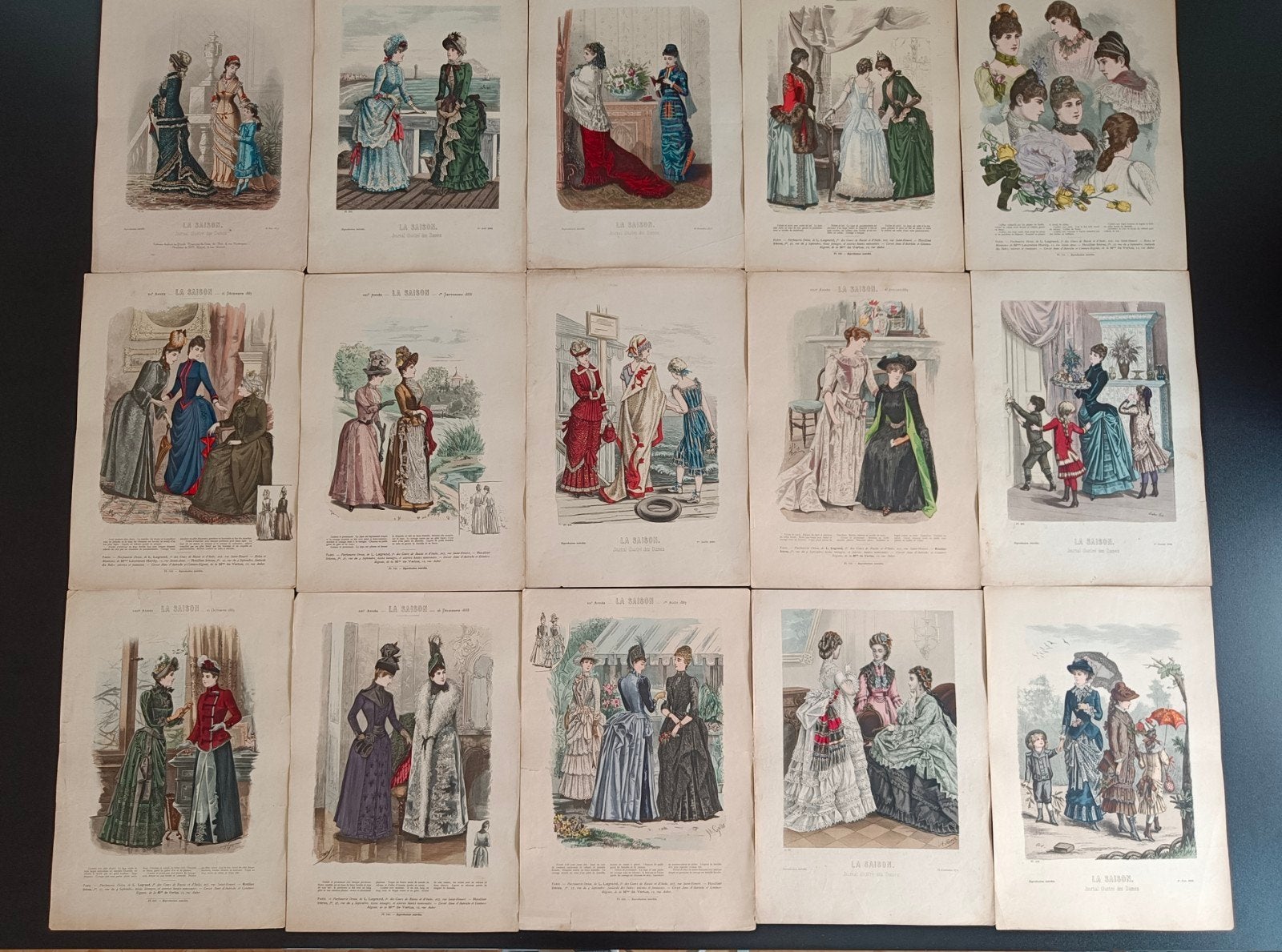 Anciens stylos de mode française | La Saison journal illustr, Enlèvement ou Envoi