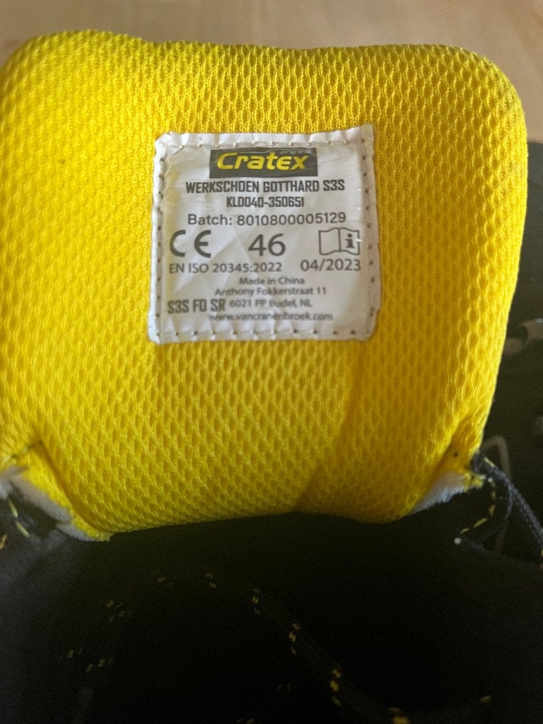 Werkschoenen Gotthard - maat 46, Ophalen, Zo goed als nieuw