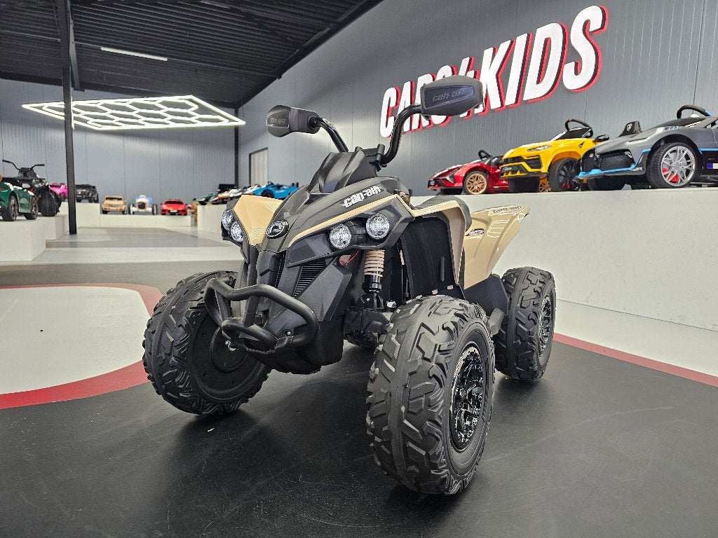 Kinder Quad Can Am - leren zit - rubberen banden - 24 volt, Enlèvement ou Envoi, Neuf