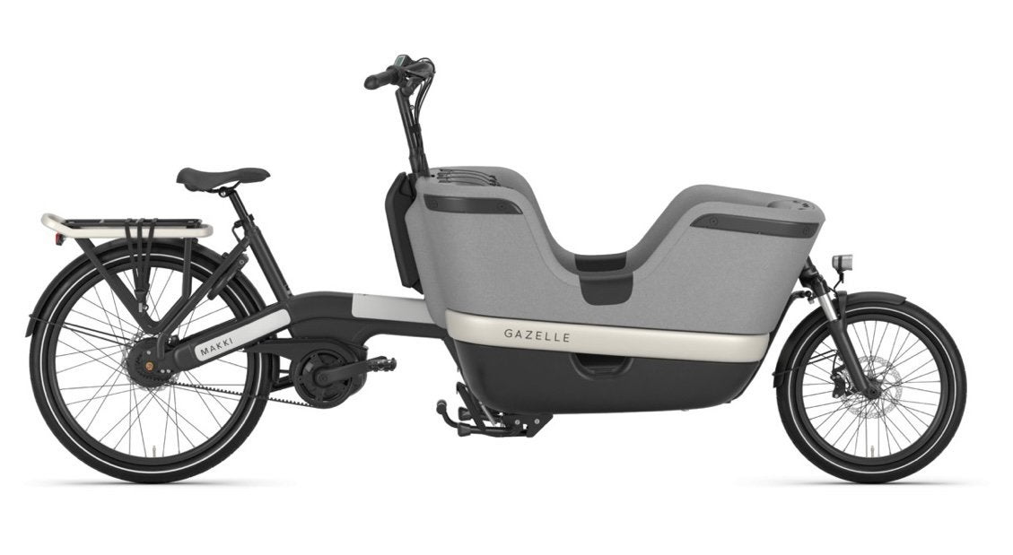 Elektrische bakfiets Gazelle Makki, weinig km met garantie, Ophalen, Zo goed als nieuw, Gazelle