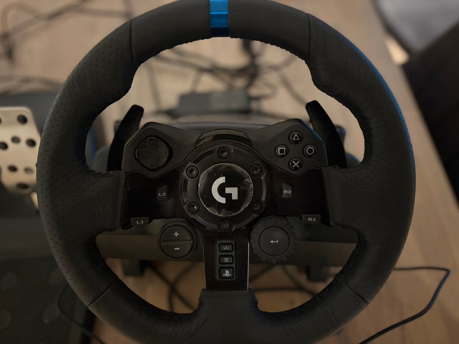Logitec g923 trueforce drive stuur 5nm pc/ playstation, Games en Spelcomputers, Ophalen, Zo goed als nieuw