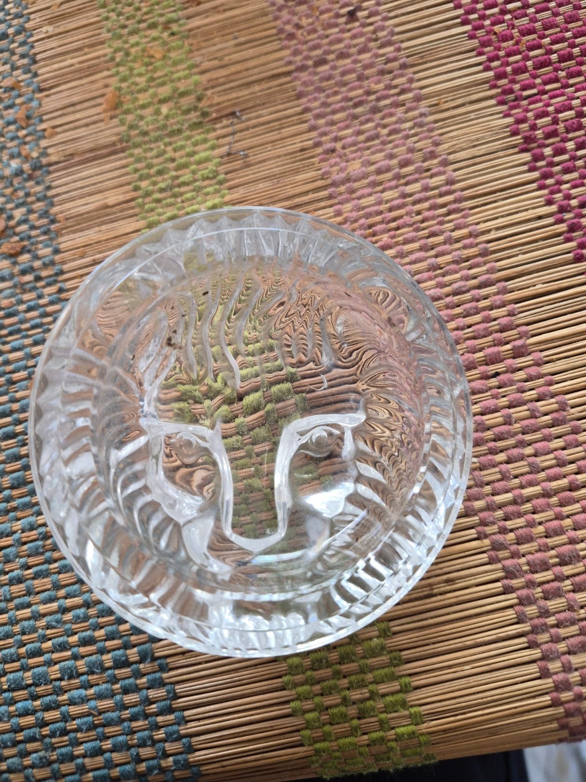 Presse-papier / Décoration en verre moulé – Tête de lion, Enlèvement ou Envoi