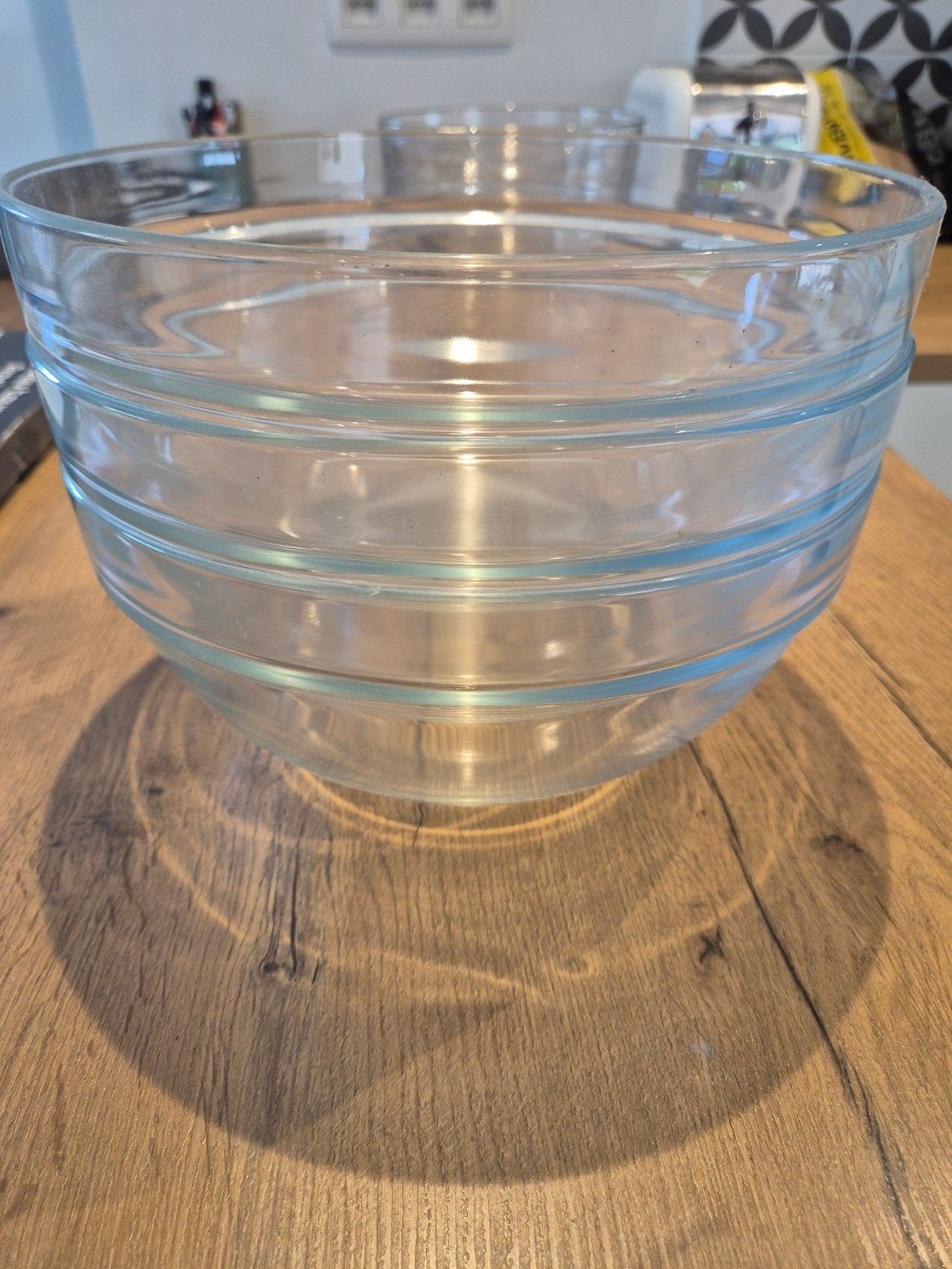 3 grote glazen kommen- diameter 25cm, Ophalen