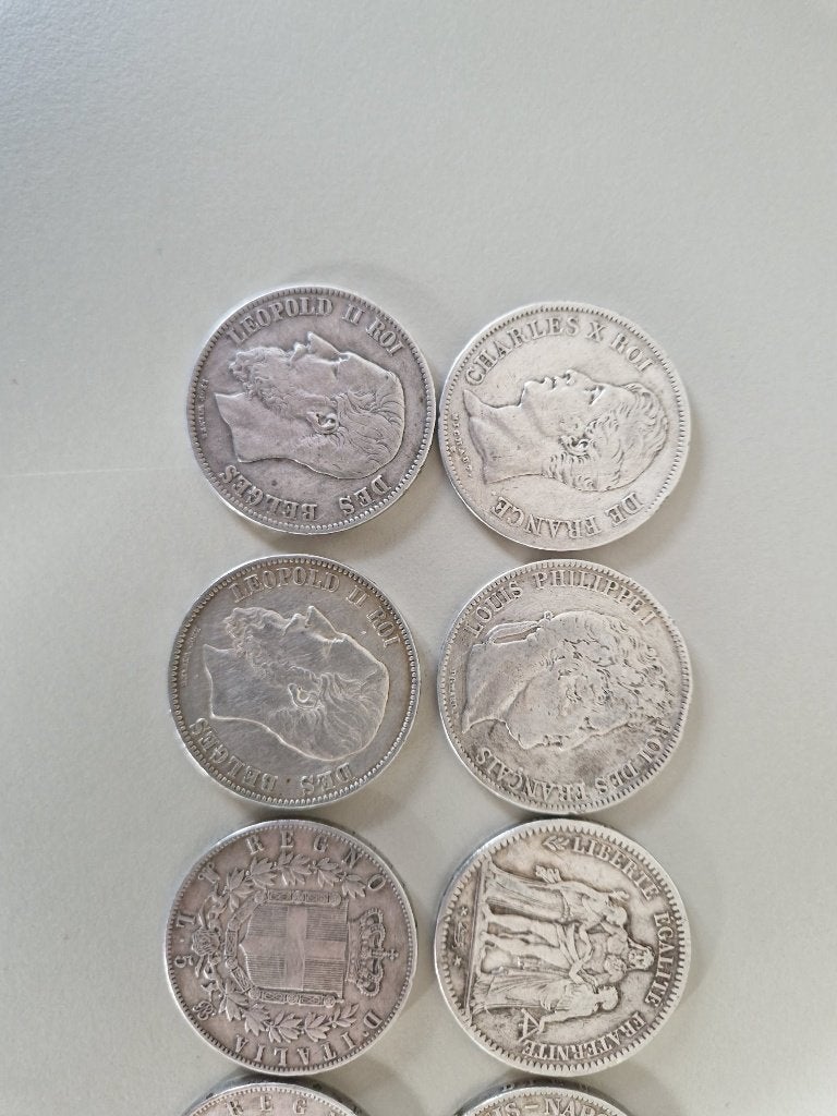 A Vendre 11 pieces en argent de 5 Frs, Timbres & Monnaies, Enlèvement ou Envoi, Monnaie en vrac, Argent, Argent