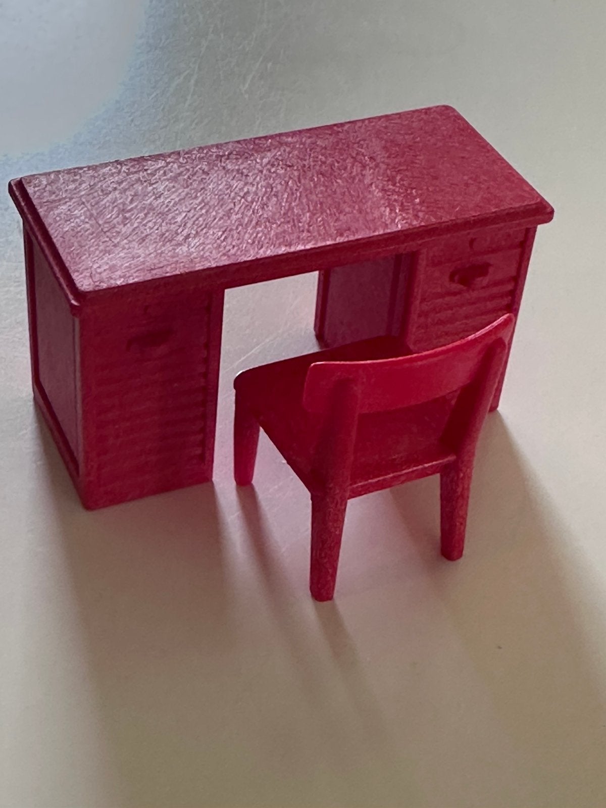 Bureau Playmobil rouge avec chaise 1994, Enlèvement ou Envoi, Utilisé, Pièces détachées, Autres types
