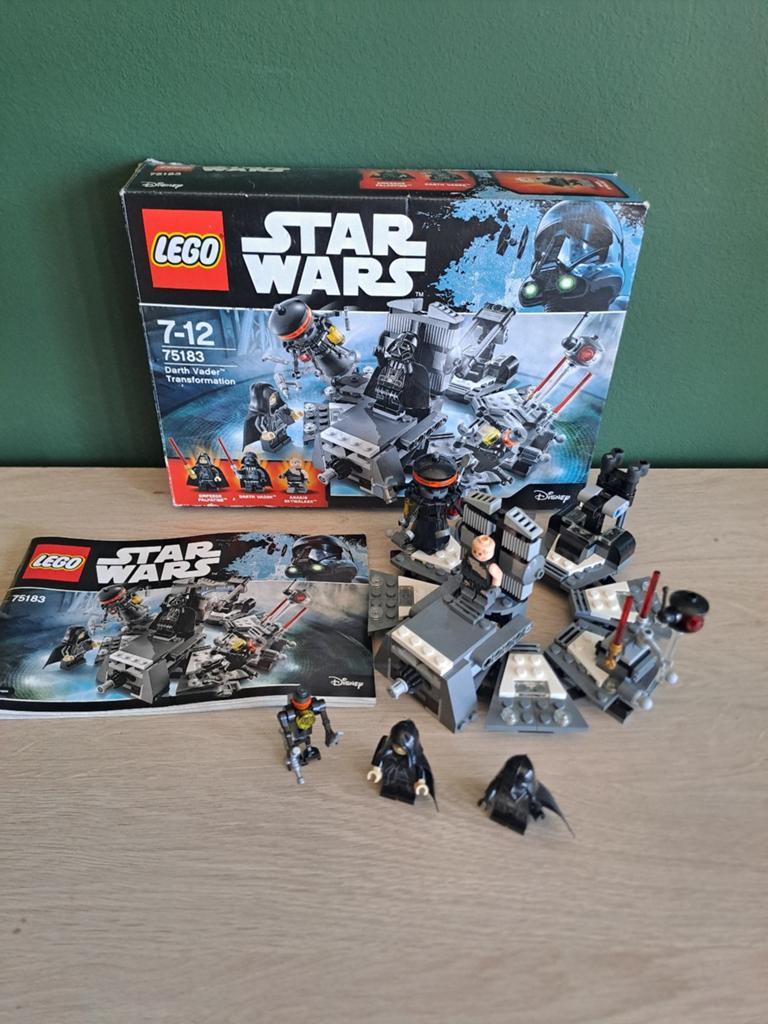 Lego Star Wars 75183 Darth Vader Transformation, Ophalen, Compleet, Lego, Star Wars