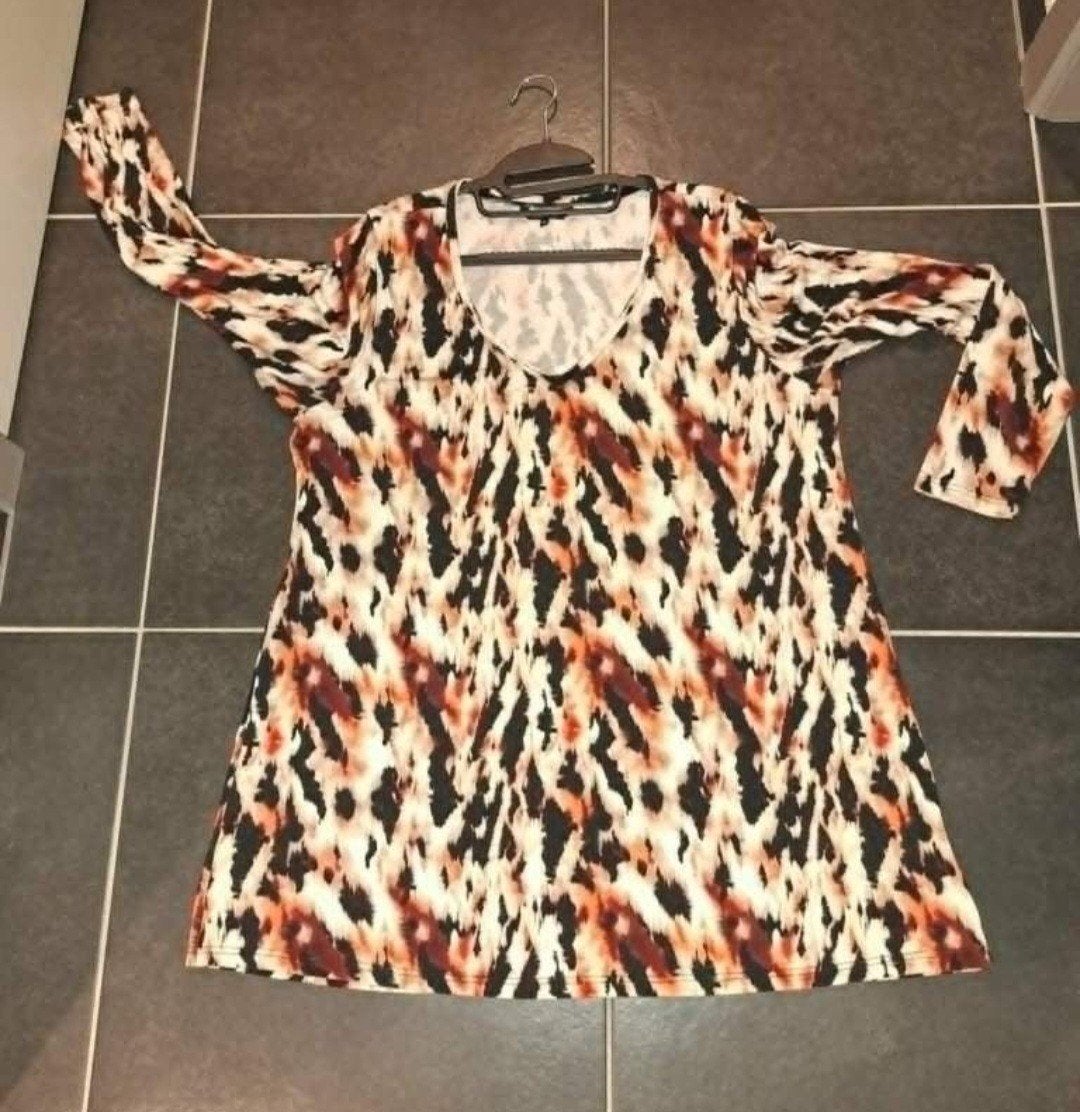 MSMODE,  tuniek, met dierenprint, XL, Meerkleurig, Maat 46/48 (XL) of groter, Ophalen of Verzenden, Zo goed als nieuw