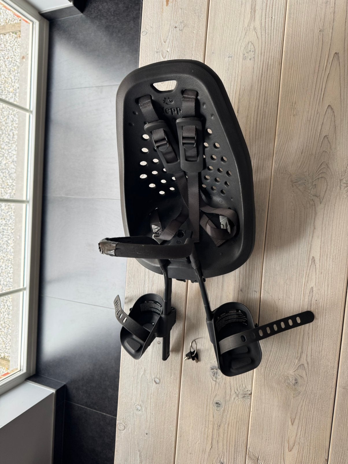 Thule Yepp mini zwart, Ophalen, Voorzitje, 0 t/m 13 kg, Gebruikt
