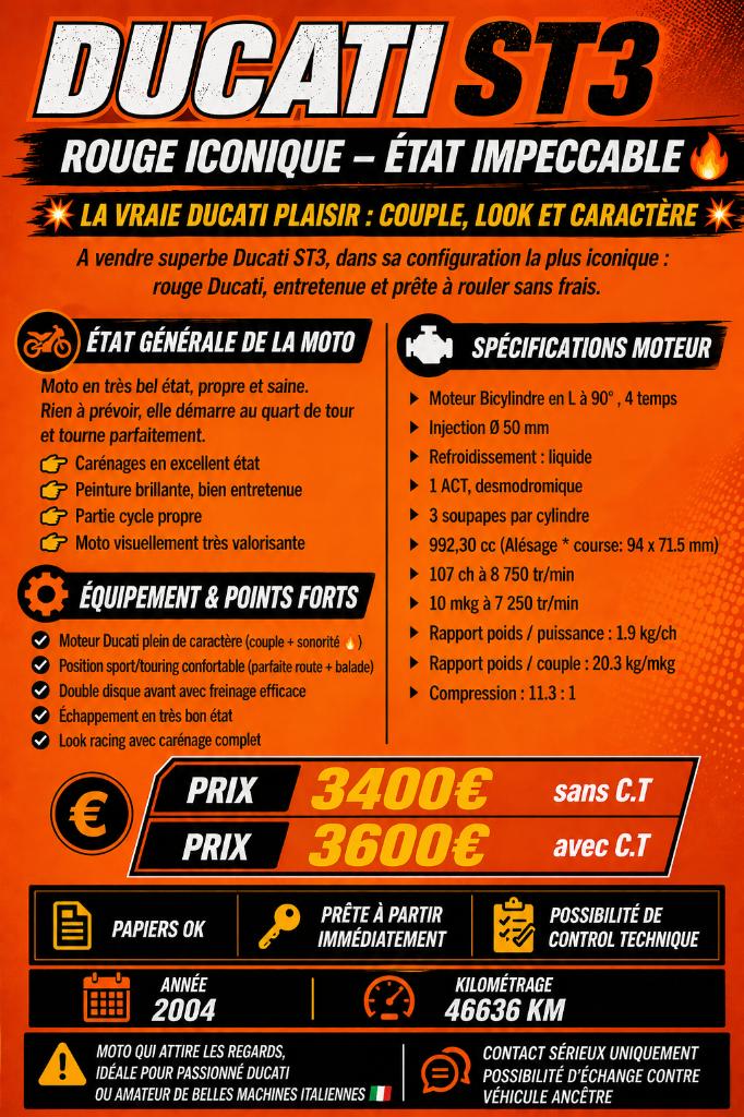 Ducati ST3, Motoren, Motoren | Ducati, 2 cilinders, Occasion, Motorrijbewijs A, Handgeschakeld
