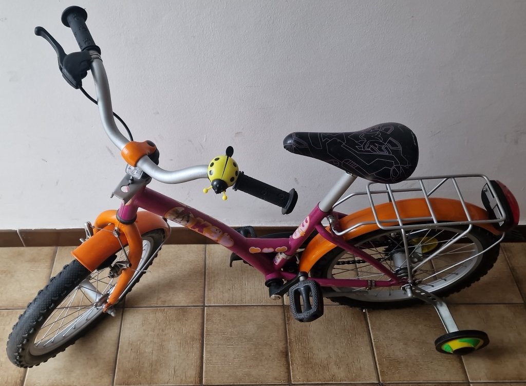 Leuke meisjesfiets te koop, inclusief helm, Enlèvement, Utilisé, 18 pouces