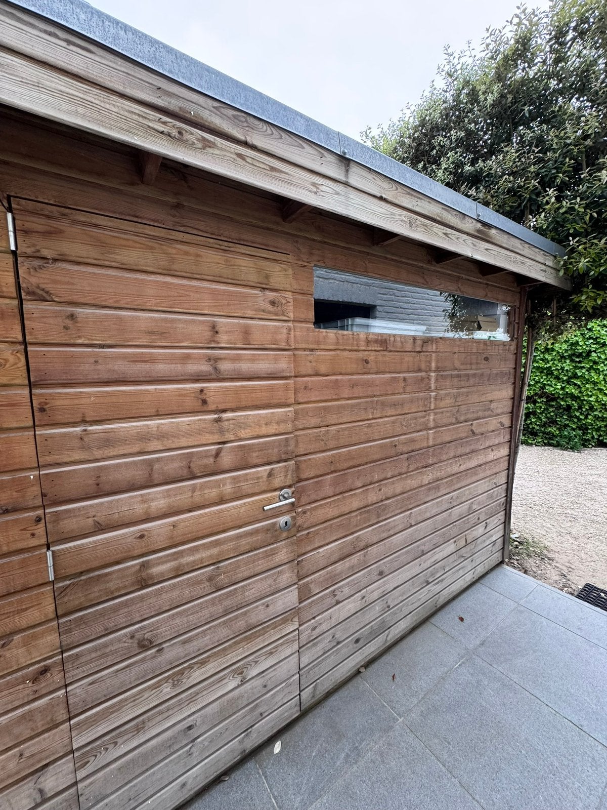 Houten tuinhuis, Tuin en Terras, Ophalen, Zo goed als nieuw, Tuinhuis