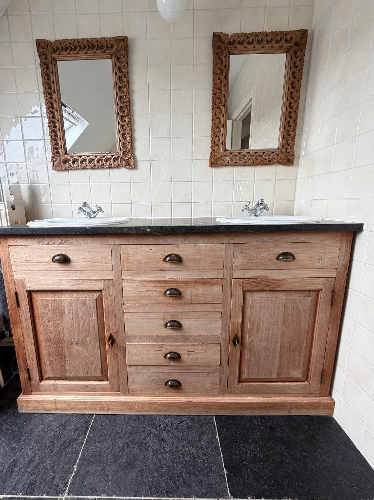 Badkamermeubel te koop, Huis en Inrichting, Badkamer | Badkamermeubels, Gebruikt, Wastafelkast, Minder dan 100 cm, 150 tot 200 cm