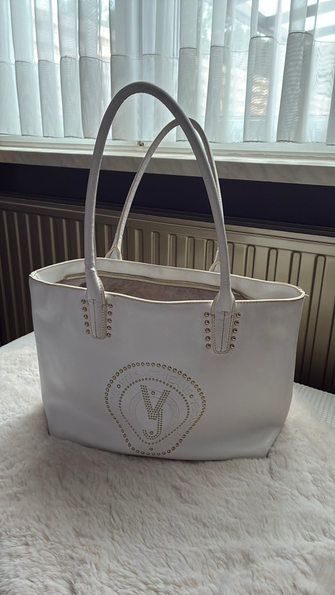Handtas Versace goede staat, Ophalen, Gebruikt, Wit, Handtas