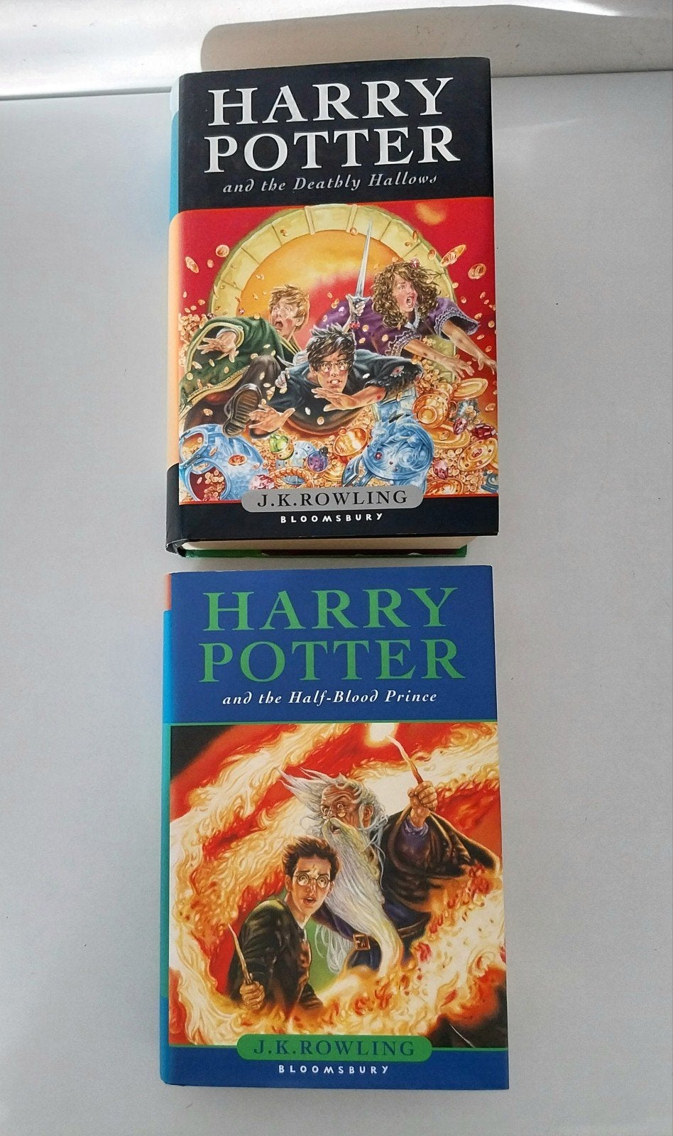 Harry Potter deel 6 en 7 Engels hardcover First Edition, Ophalen of Verzenden, Zo goed als nieuw, Boek of Poster