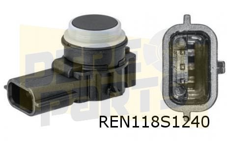 Dacia/Renault PDC sensor (90*) (te spuiten) (voor en achter), Neuf, Renault, Arrière, -