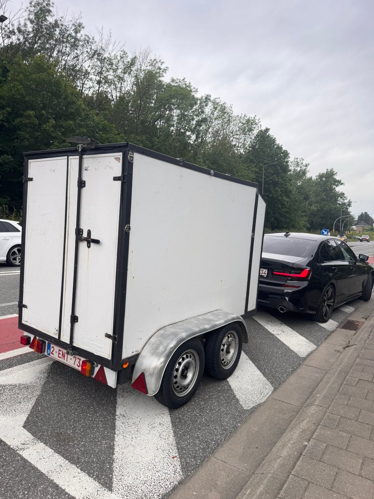 Gesloten aanhangwagen 750kg, Auto diversen, Ophalen, Zo goed als nieuw