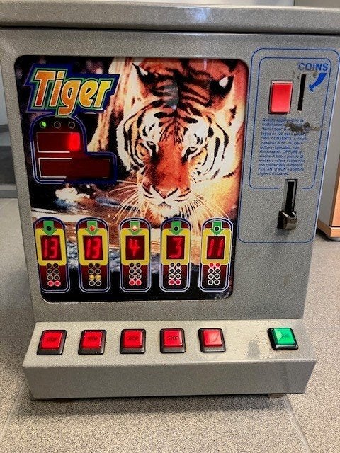 Videopoker Magic Tiger Vintage Slot-machine, Verzamelen, Speelgoed, Ophalen, Gebruikt