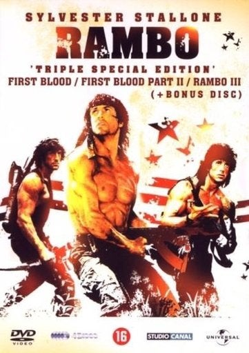Rambo Triple Special Edtion Dvd 4disc, Vanaf 16 jaar, Nederlands, Actie, Gebruikt