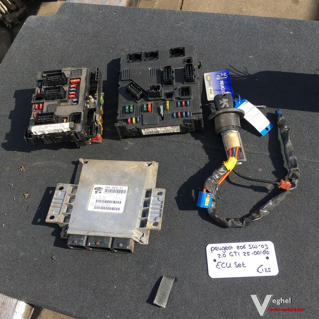Peugeot 206 gti 2.0 16v Sw 2003 2500180   ECU Set, -, Utilisé, -, -