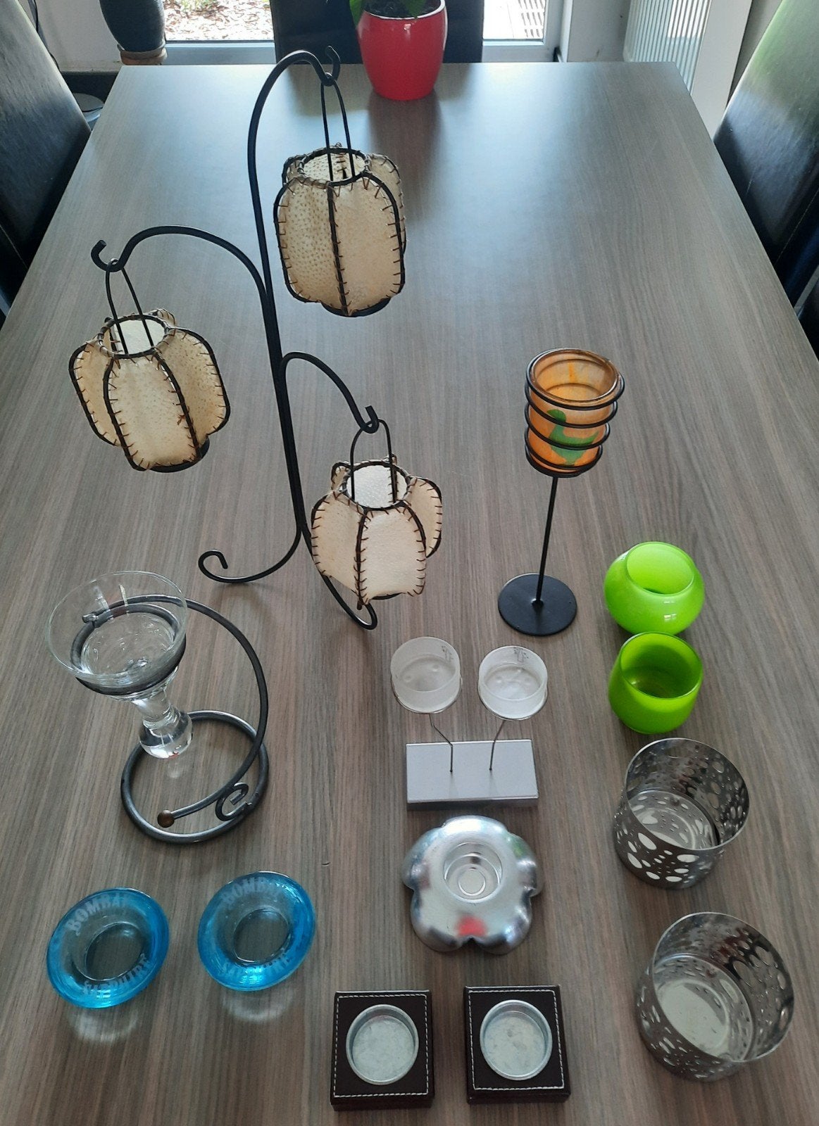 Assortiment theelichthouders, Huis en Inrichting, Woonaccessoires | Kandelaars en Kaarsen, Ophalen, Zo goed als nieuw