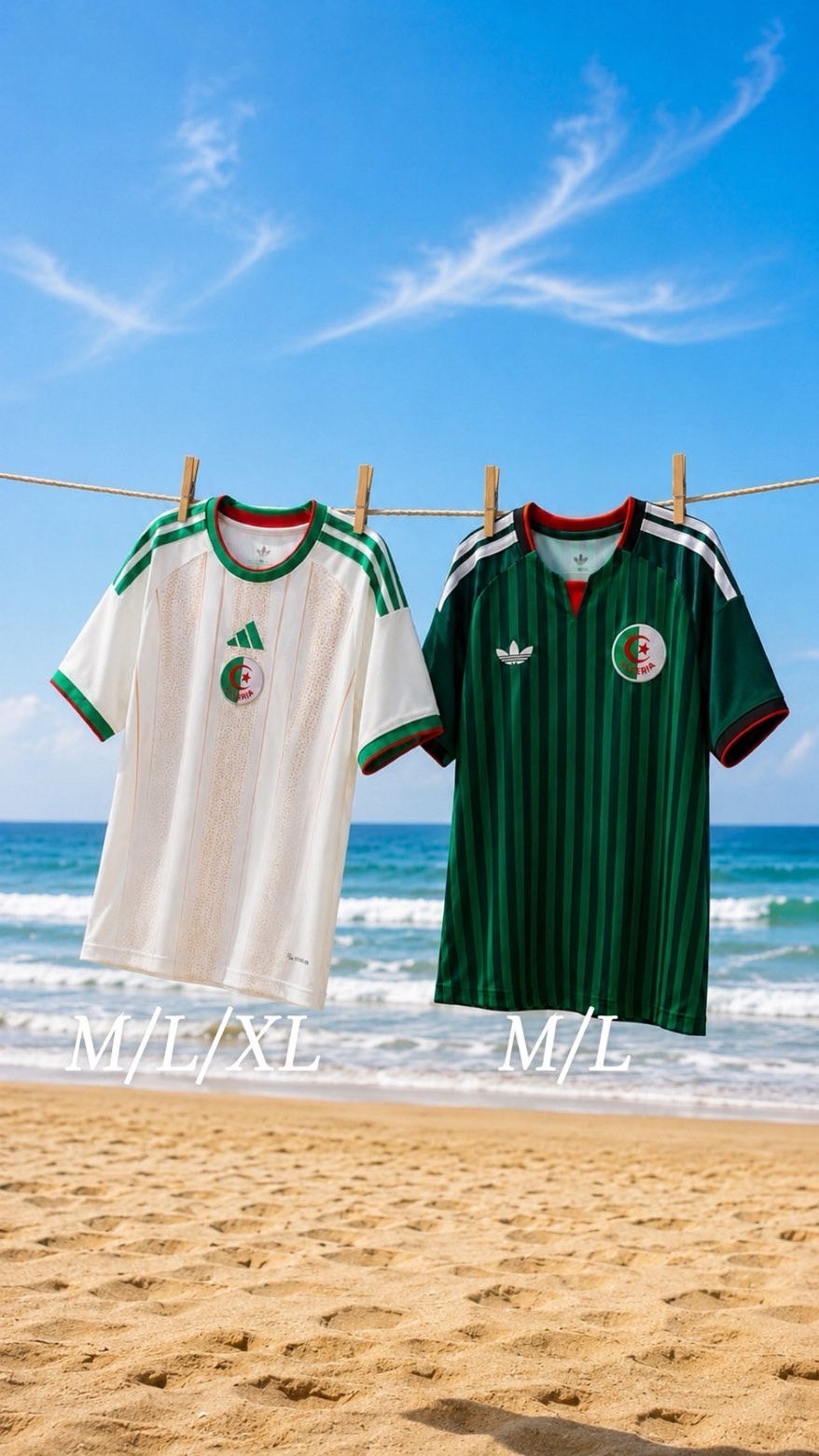 Maillots Foot Algerie CDM 2026, Enlèvement, Neuf, Maillot