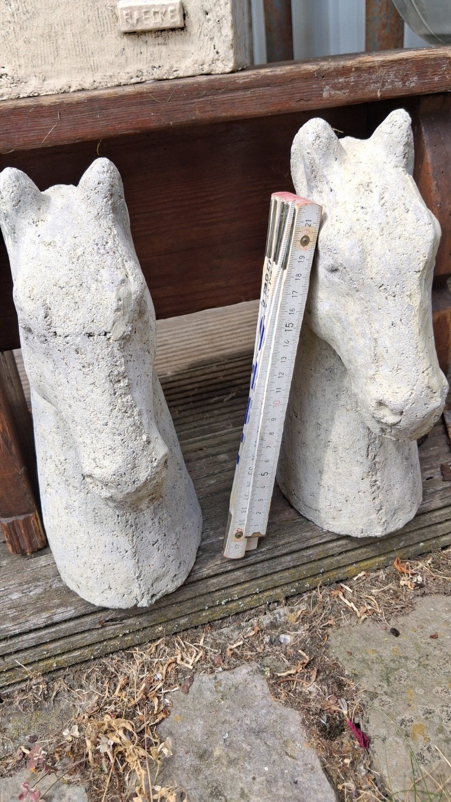 2 chevaux en béton, Jardin & Terrasse, Enlèvement