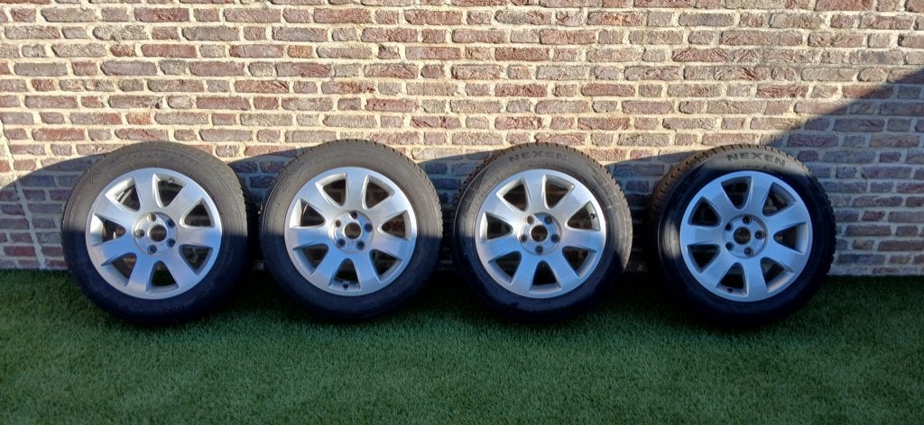winterbanden + velgen, Auto-onderdelen, Ophalen, Gebruikt, 16 inch, Banden en Velgen
