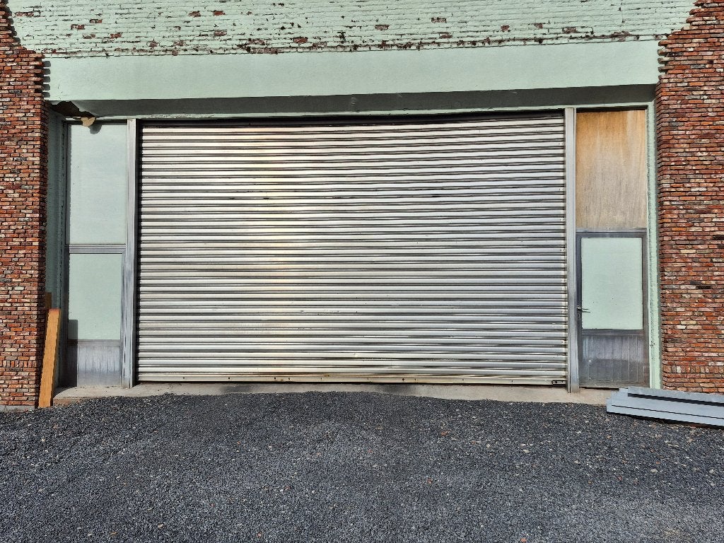 Elektrische aluminium rolpoort – 5,85 m 4,00 m, Ophalen, Gebruikt