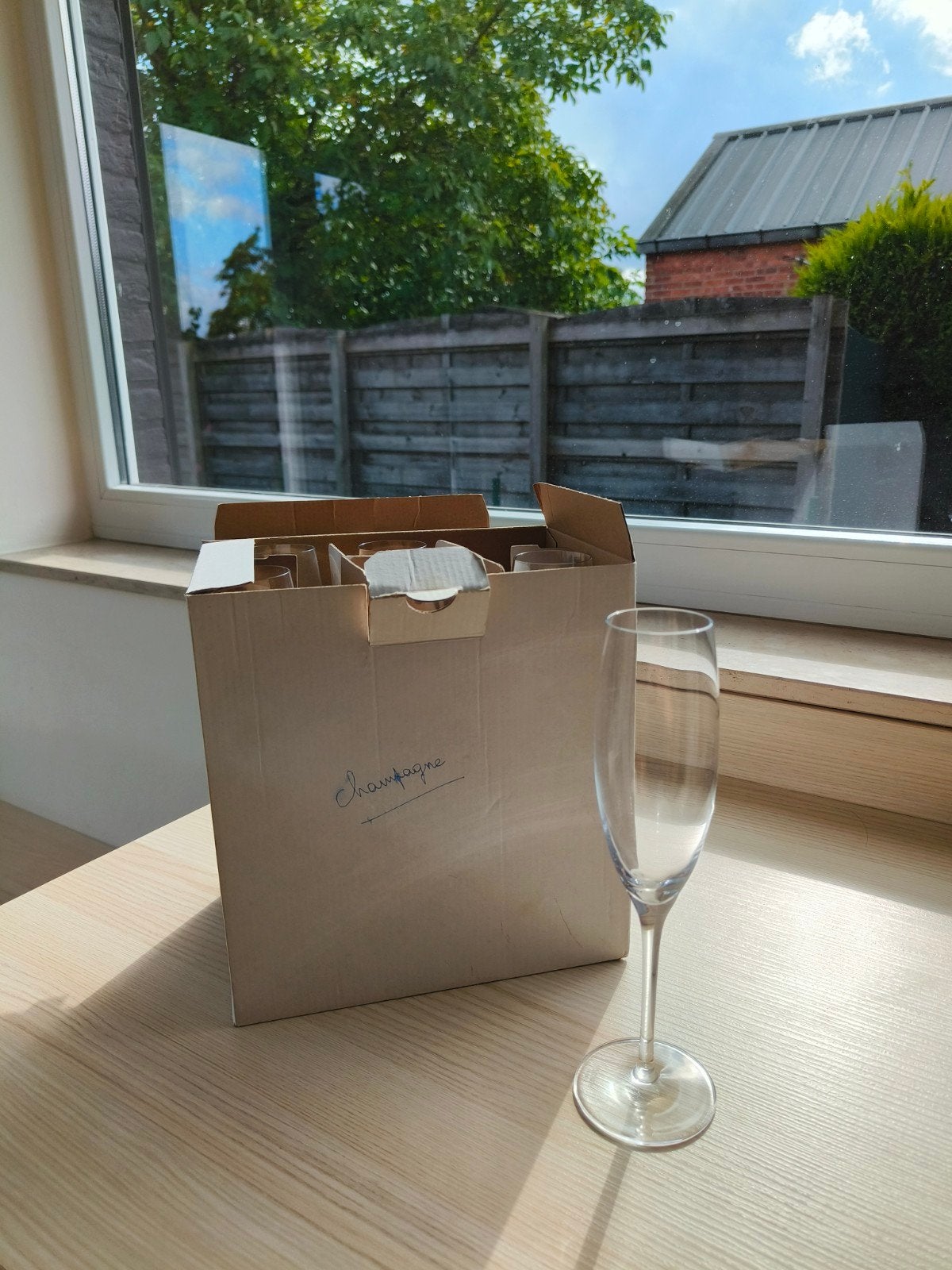 Set van 6 champagneglazen, Ophalen, Zo goed als nieuw, Overige typen