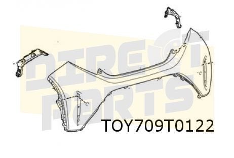 Toyota Aygo X 12/25- (B70) achterbumpersteun Rechts buiten O, Autos : Pièces & Accessoires, Neuf, Arrière, -, Toyota
