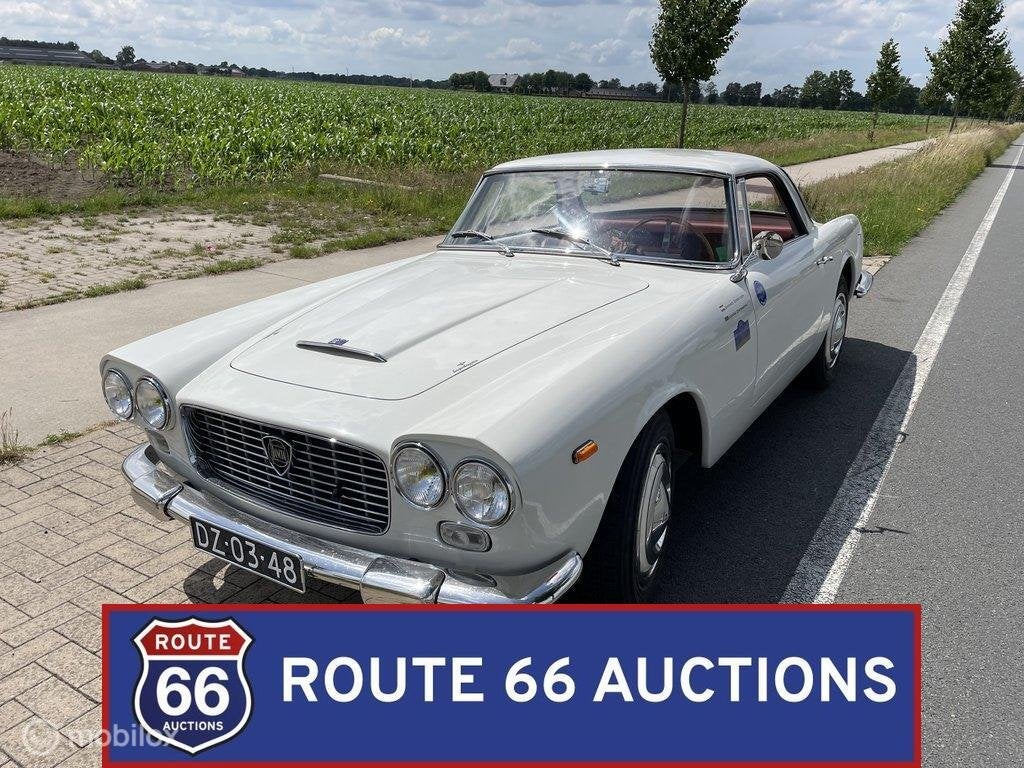 Lancia Flaminia GT 3C | 1962 | Route 66 Auctions, Auto's, Zwart, Bedrijf, Handgeschakeld, Overige carrosserie