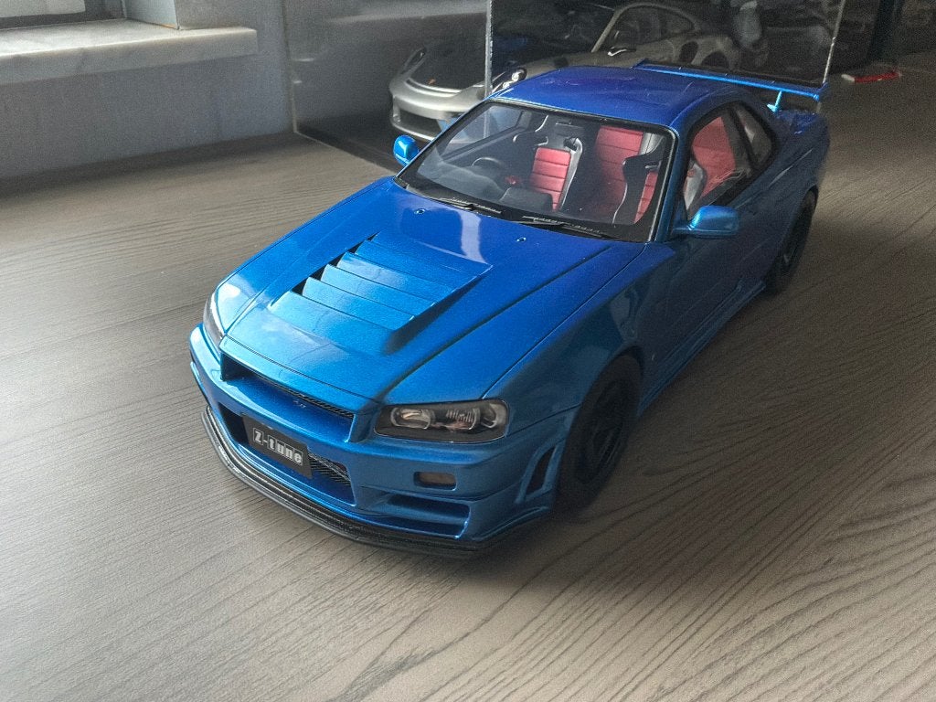 1/12 Otto Nissan skyline GTR (r34) Z tune, Enlèvement ou Envoi, Comme neuf, 1:9 à 1:12, Voiture