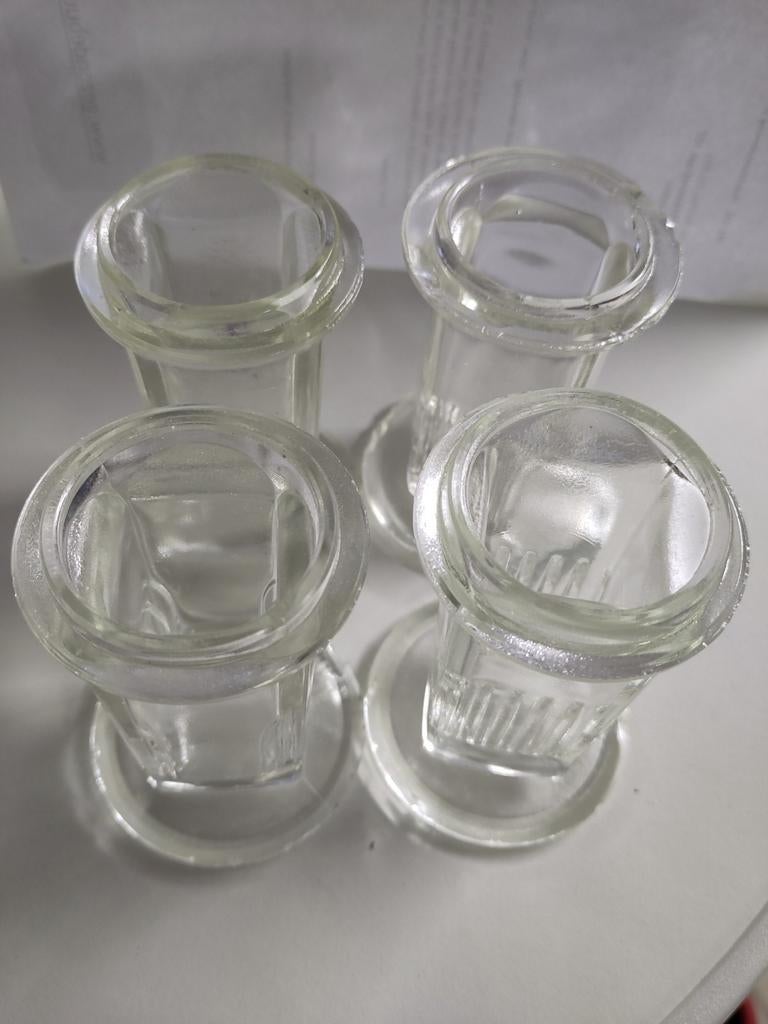 4x Coplin kleurbak glas – microscopie preparaten, Antiek en Kunst, Ophalen