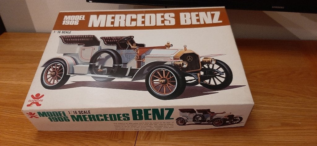 BANDAI - 1/16 Classic Car Series Mercedes Benz Model 1906, Hobby & Loisirs créatifs, Modélisme | Voitures & Véhicules, Neuf, Autres marques