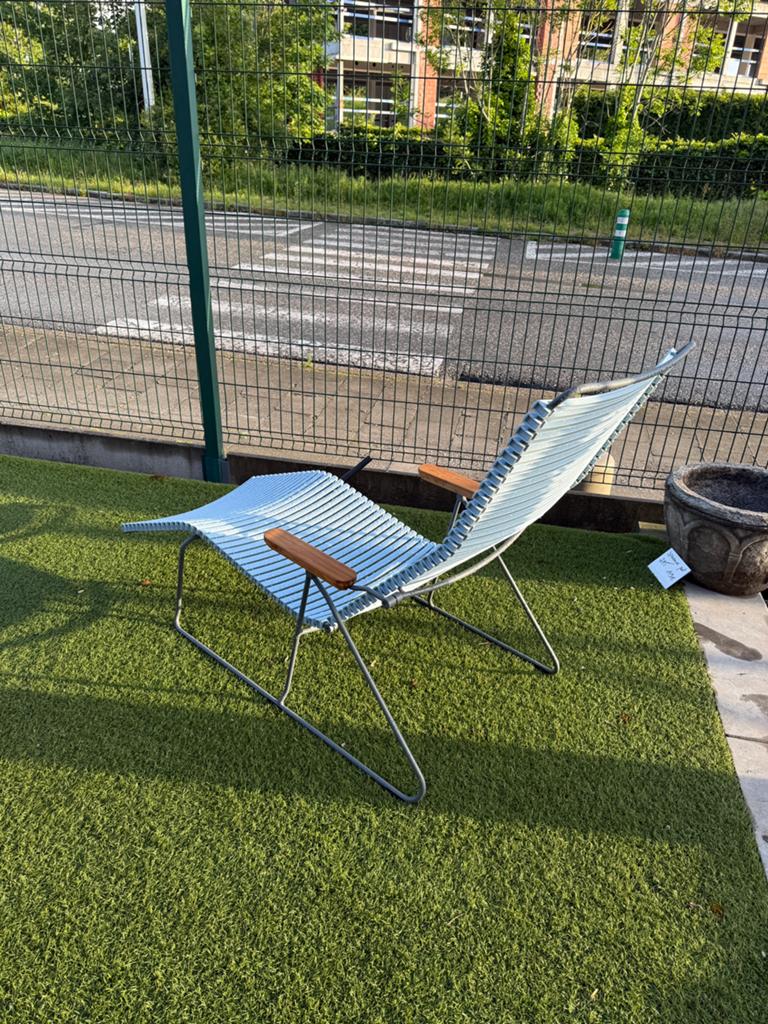 House Relax bleu pigeon, Jardin & Terrasse, Chaises de jardin, Comme neuf, Ajustable, Enlèvement ou Envoi