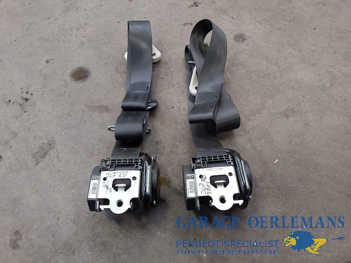 gordel rechts voor peugeot 207, 3 drs 96498052XX, Gebruikt, -, -, ARN erkend