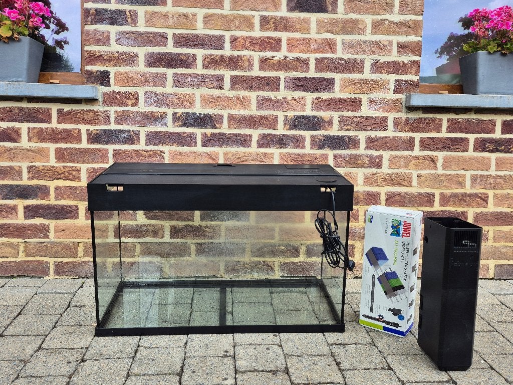 Aquarium - 125 L, filtre, pompe et chauffage inclus., Couvercle inclus, Aquarium vide, Enlèvement, Utilisé