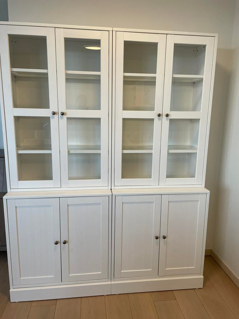 2 x IKEA HAVSTA vitrines blanches – excellent état, Enlèvement, Comme neuf